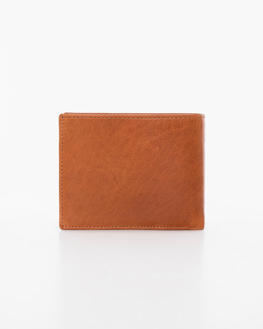 Leather Wallet NK254 (RFID-blocking) - Brown