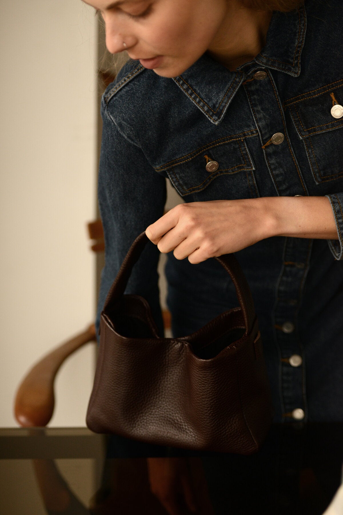 Crossbody Bag MERU - Dark Brown