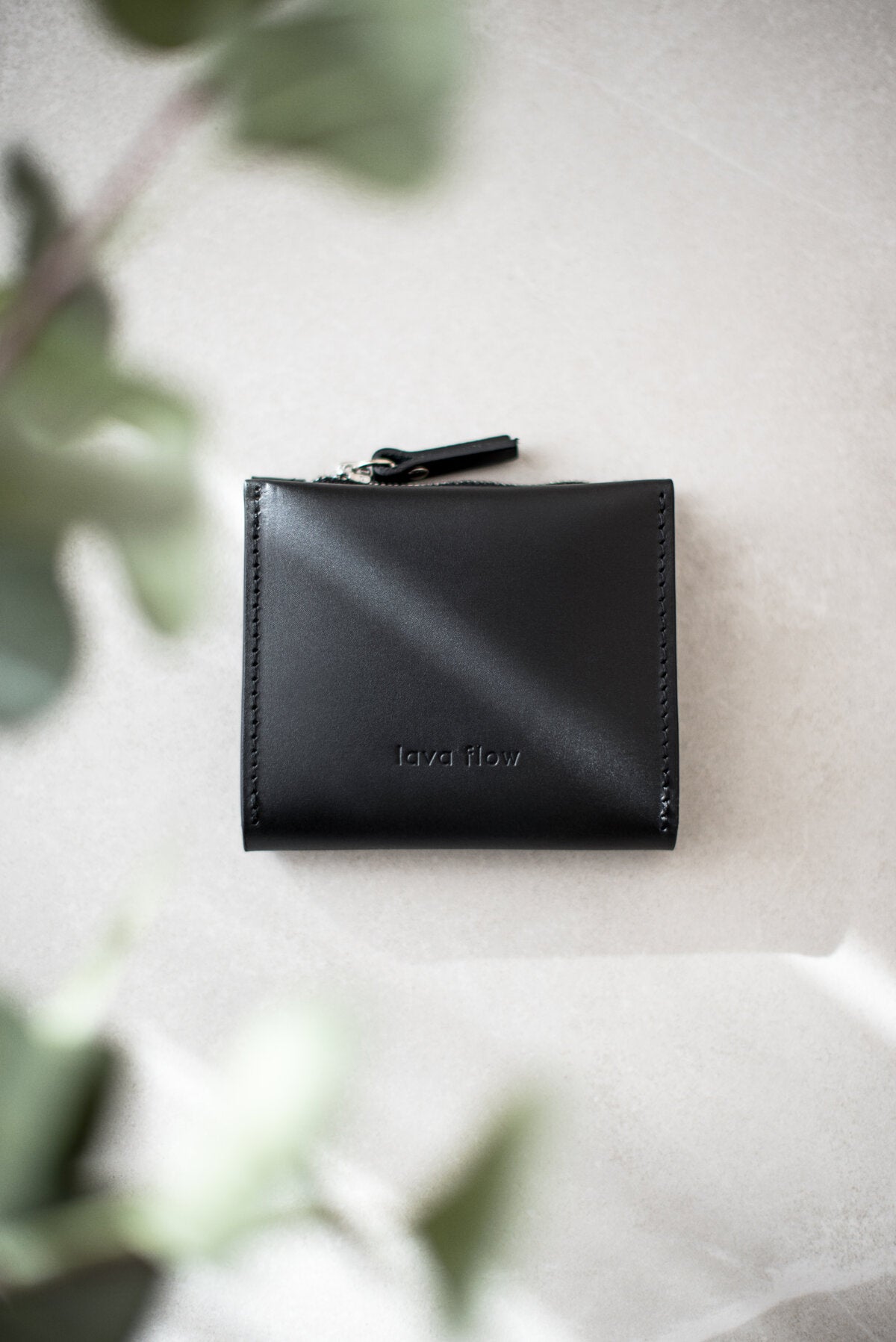 Classic Leather Wallet MINI TAAL - Black