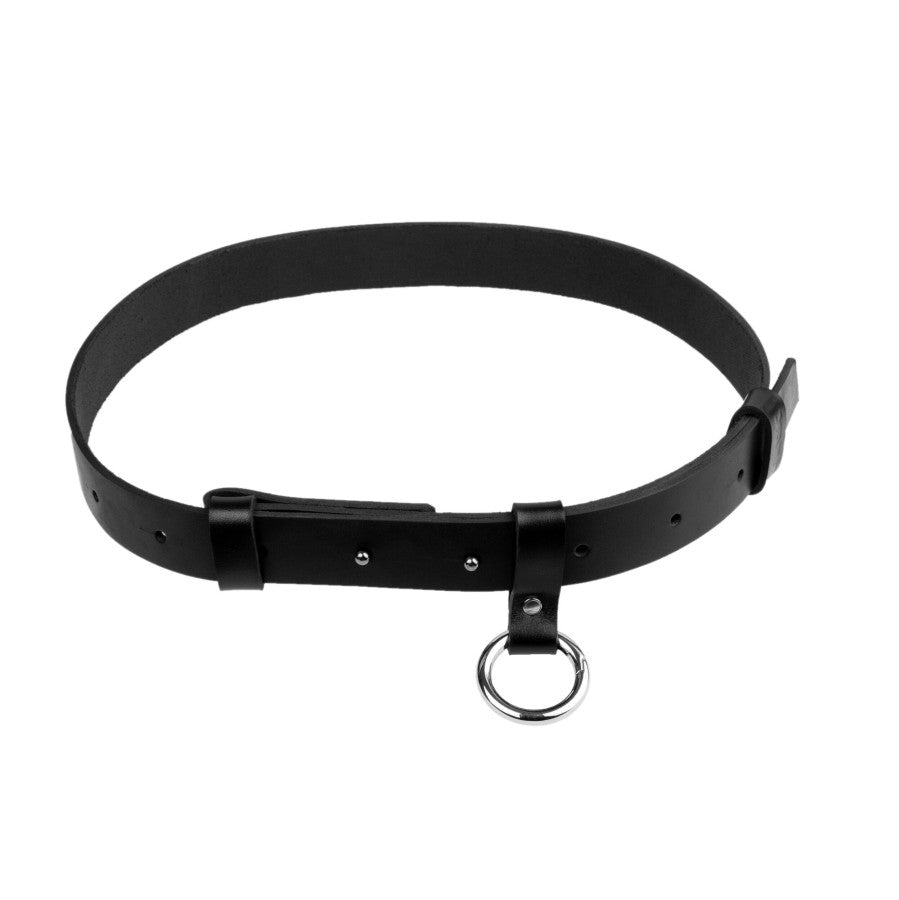 Black Leather Belt Elon