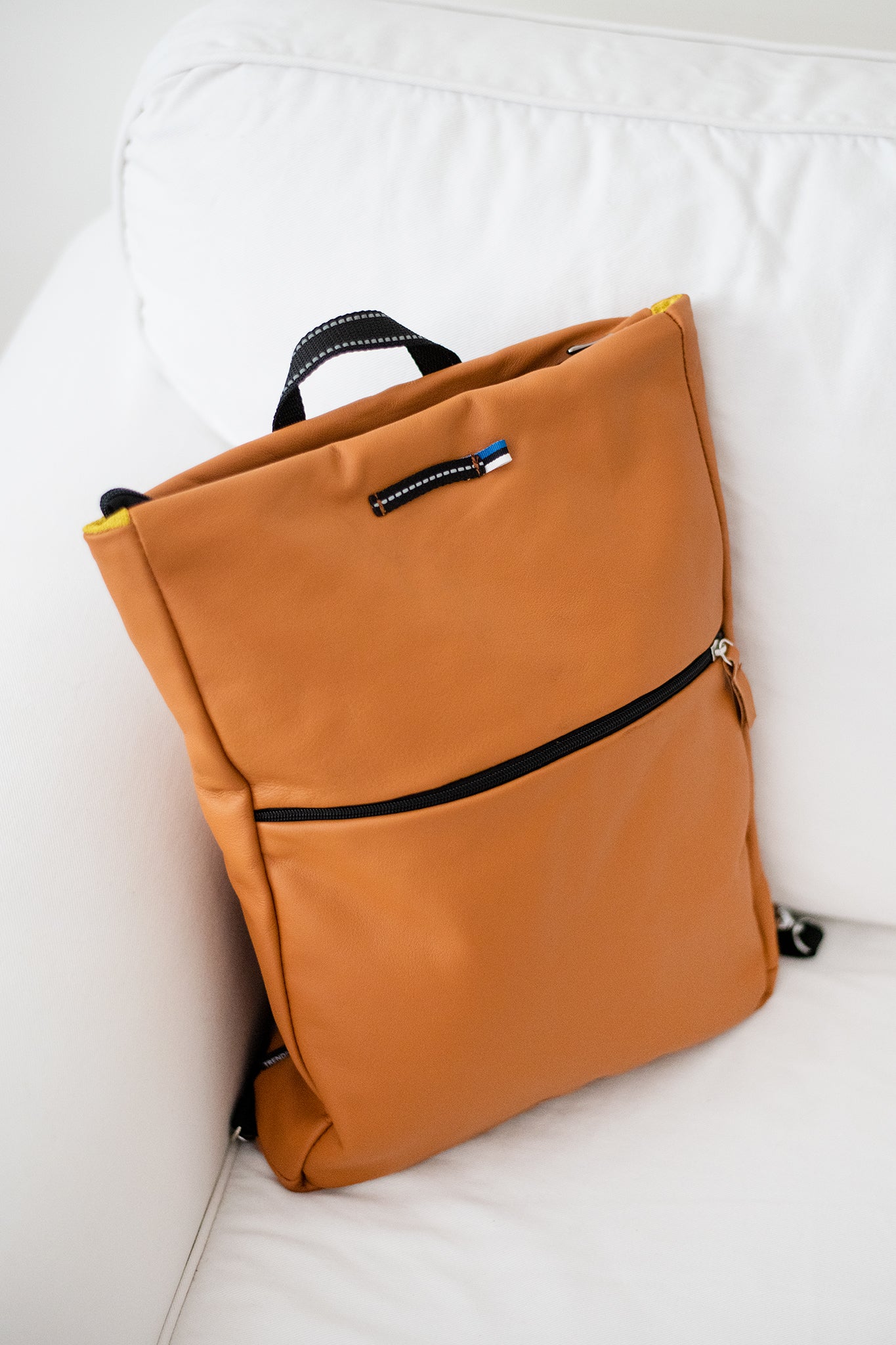 Barbara Leather Backpack - Calvados