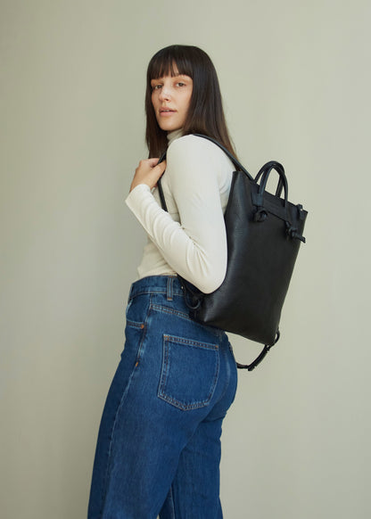 Minimal Leather Backpack ALICE ARM