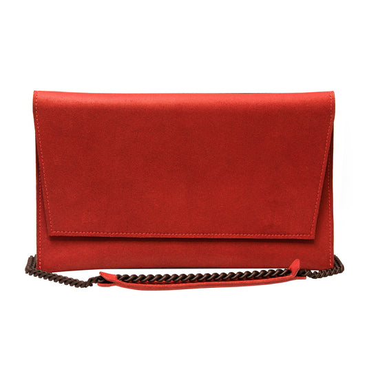 Chain Shoulder Bag - Red