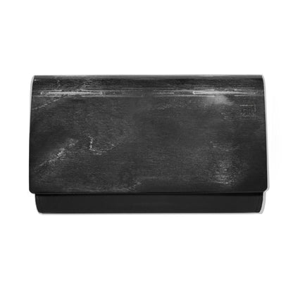 Large Glossy Wood Clutch