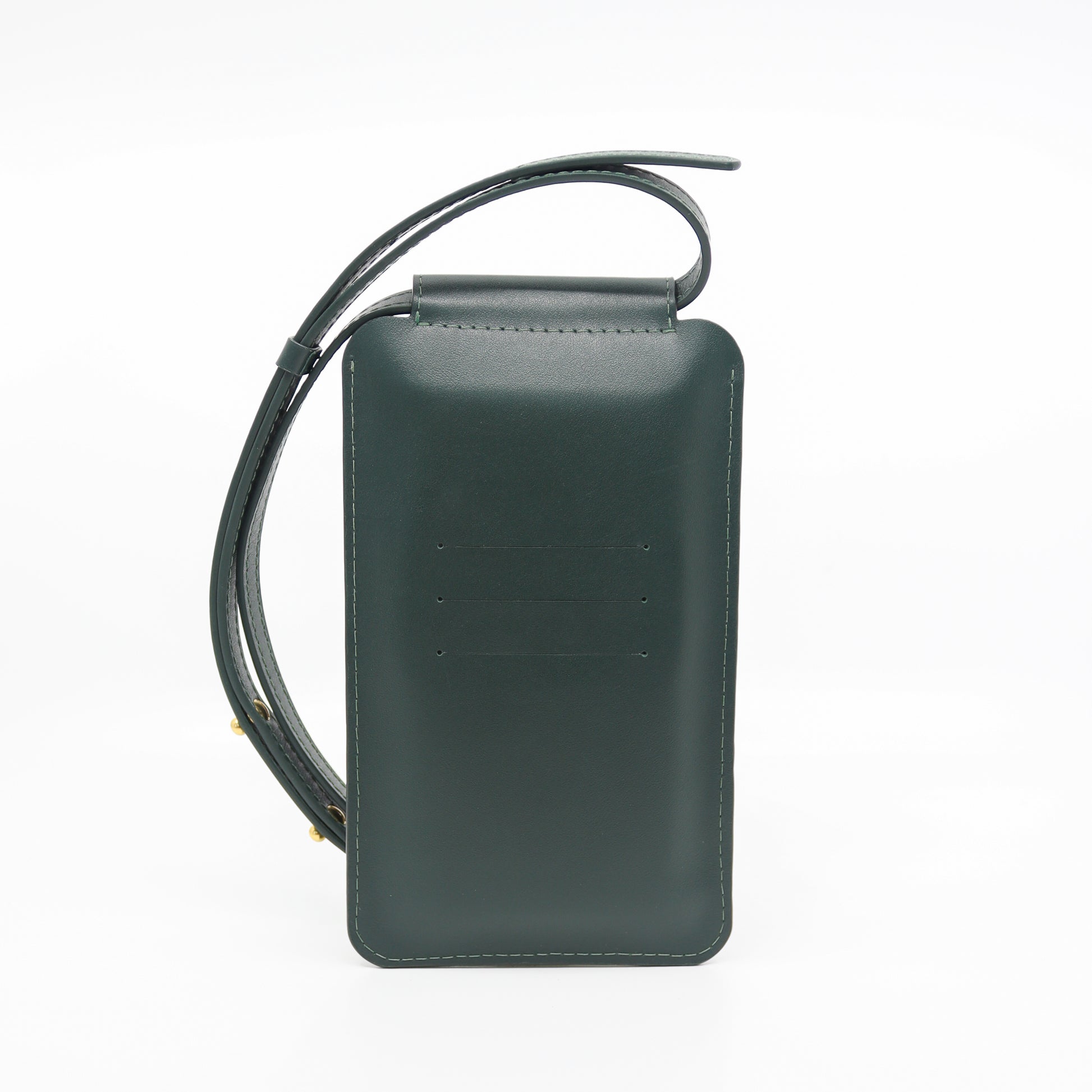 Leather Phone Bag - Forest Green