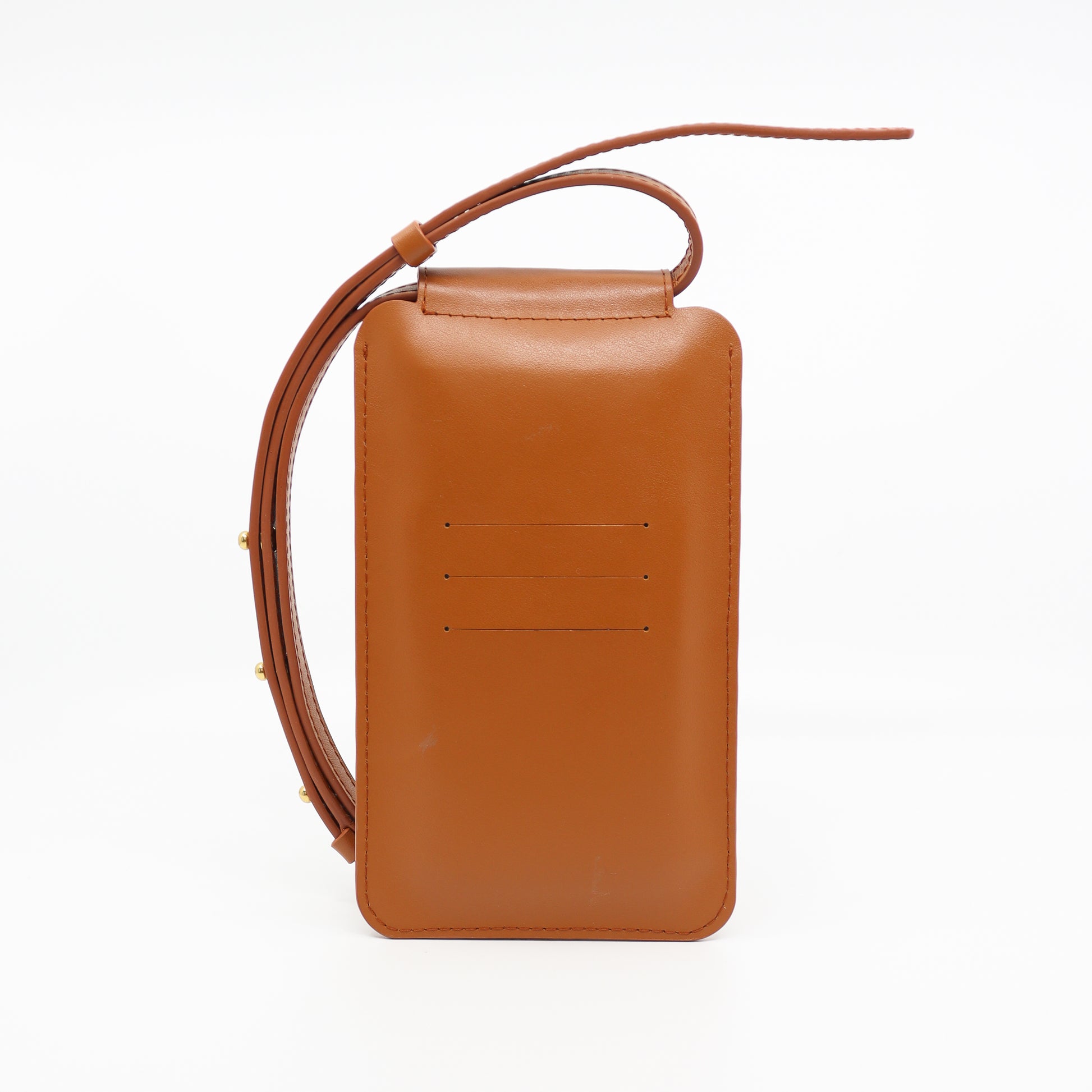 Leather Phone Bag - Tan